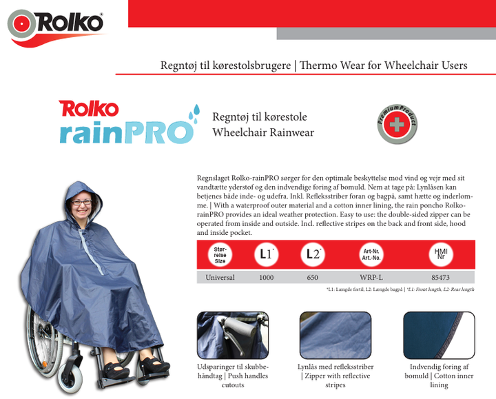 RainPro poncho Fjernlager